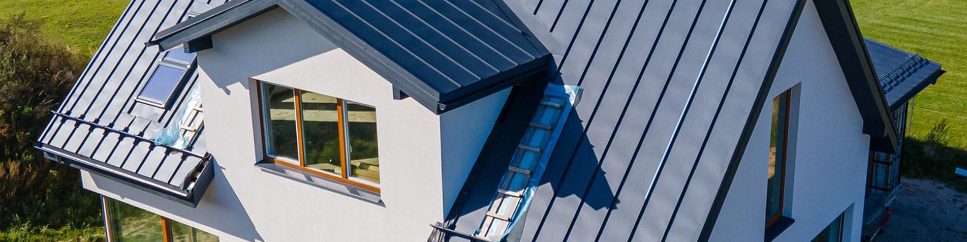 House with Blue Roof